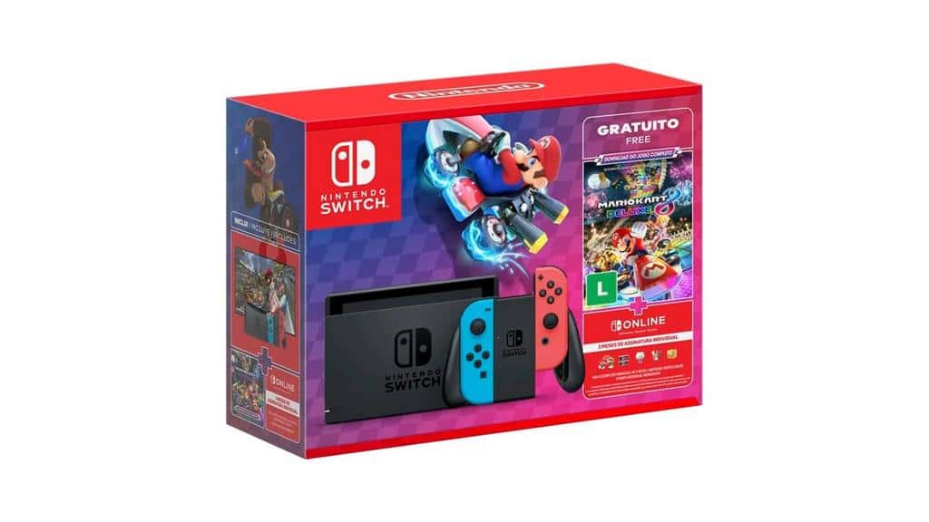 Promoção imperdível: Nintendo Switch com Mario Kart 8 Deluxe por preço abaixo de R$ 1.700