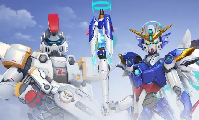 Overwatch 2 celebra 30 anos de Gundam Wing com skins exclusivas de mechas