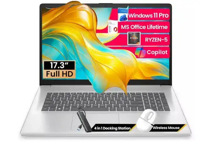 Notebook HP de 17″ com 64GB RAM e 2TB SSD tem desconto de R$ 8.500 na Amazon
