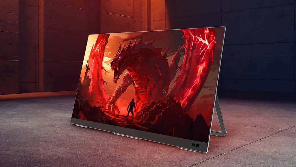 Monitor portátil Acer Nitro PG1: 4K e 144 Hz para jogos em qualquer lugar